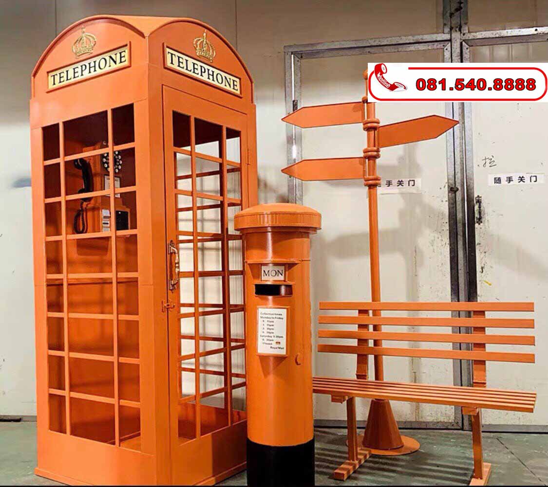 Bốt điện thoại trang trí khu nghỉ dưỡng Bốt điện thoại trang trí khu nghỉ dưỡng