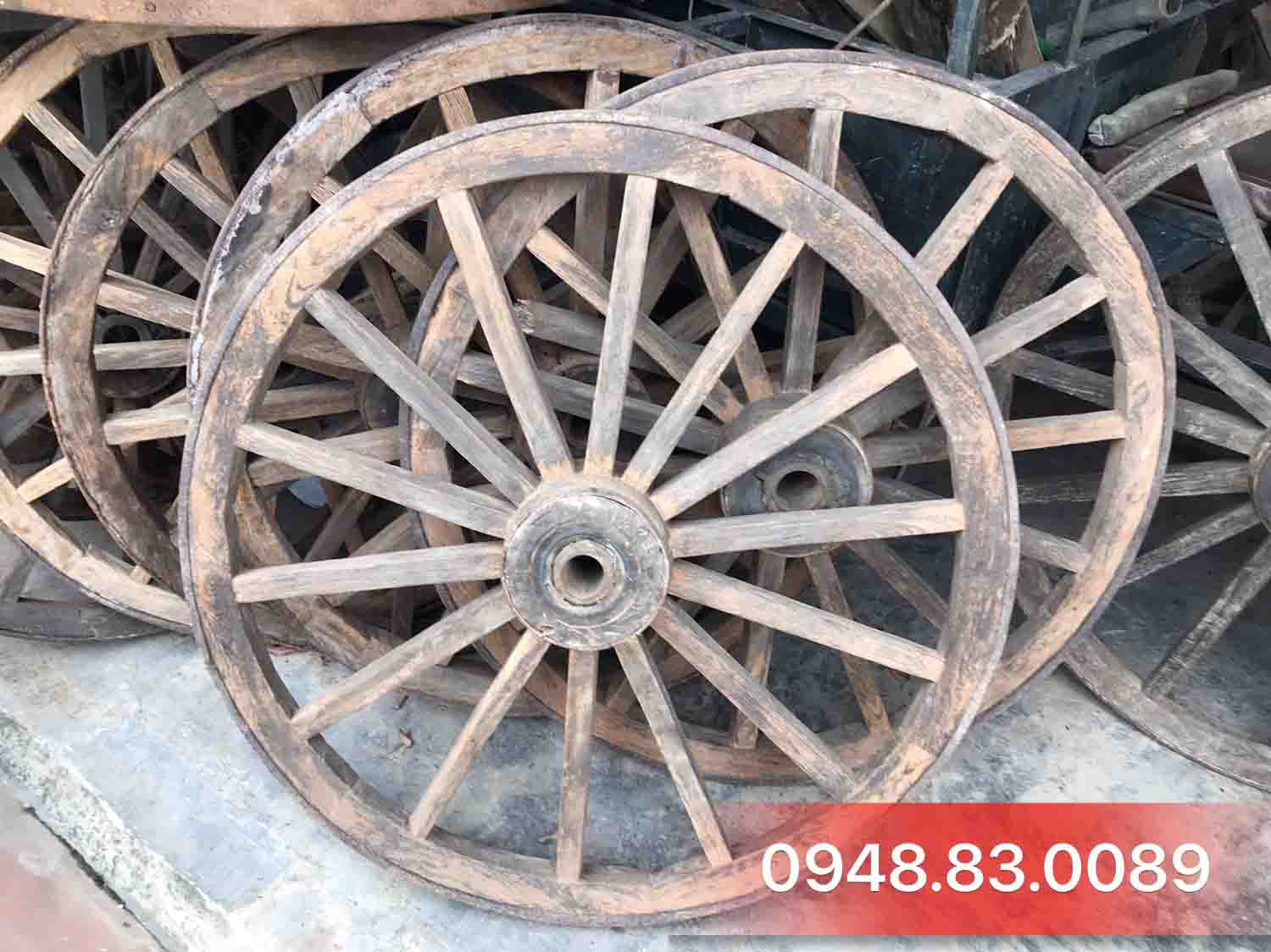 Bánh xe bò bằng gỗ Sến Bánh xe bò bằng gỗ Sến