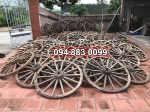 Bánh xe bò bằng gỗ Nghiến