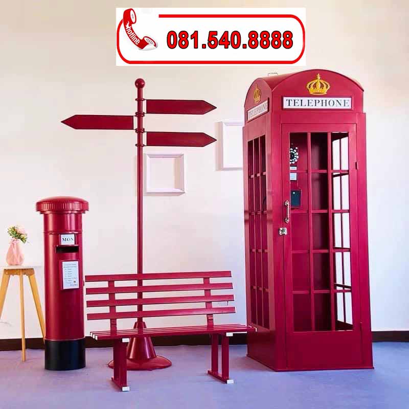 Bột điện thoại công cộng của Anh decor