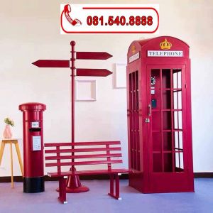 Bột điện thoại công cộng của Anh decor